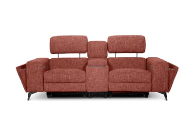 SINATRA FABRIC Media 2 Seater with Inbuilt Electric Recliners