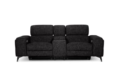 SINATRA FABRIC Media 2 Seater with Inbuilt Electric Recliners
