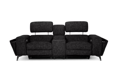SINATRA FABRIC Media 2 Seater with Inbuilt Electric Recliners