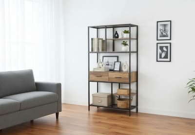 FINNICK Bookcase with Drawer