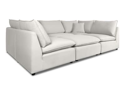 RONSTADT FABRIC Corner Lounge with Ottoman