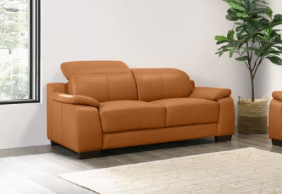 ESCHER LEATHER 2 Seater Sofa