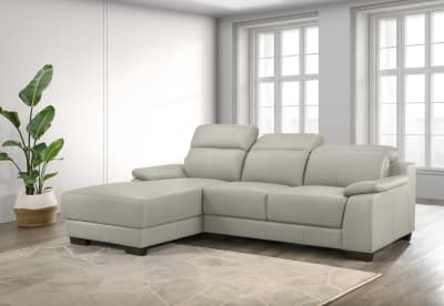 ESCHER LEATHER 3 Seater LHF Chaise
