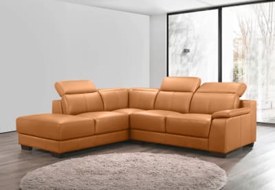 ESCHER LEATHER Corner Lounge LHF Chaise