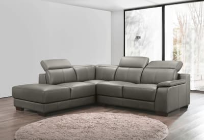ESCHER LEATHER Corner Lounge LHF Chaise