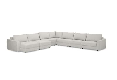 CADENZA FABRIC 7 Seater Corner Lounge