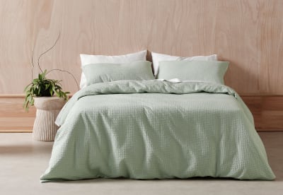 VERNA Mint King Bed Quilt Cover Set