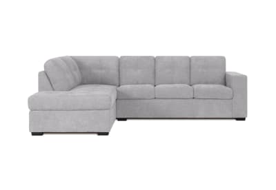 DIAMOND FABRIC Corner LHF Chaise with Sofa Bed