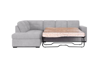 DIAMOND FABRIC Corner LHF Chaise with Sofa Bed