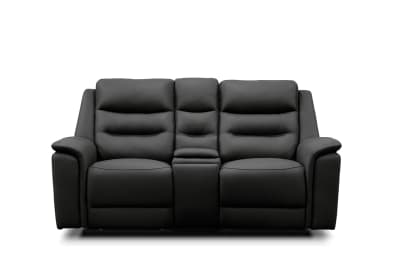 ATALANTA LEATHER 2 Seater with Inbuilt Electric Recliners and Console
