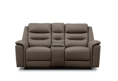 ATALANTA LEATHER 2 Seater with Inbuilt Electric Recliners and Console