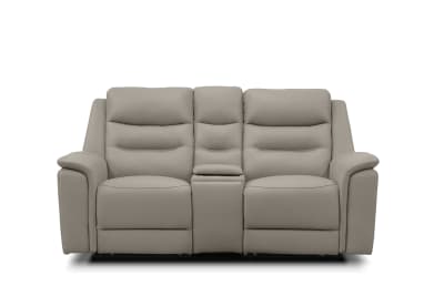 ATALANTA LEATHER 2 Seater with Inbuilt Electric Recliners and Console