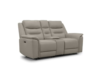 ATALANTA LEATHER 2 Seater with Inbuilt Electric Recliners and Console