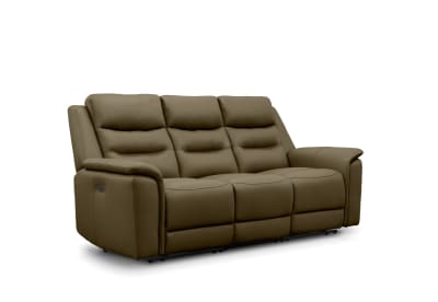 ATALANTA LEATHER 3 Seater with 2 Inbuilt Electric Recliners