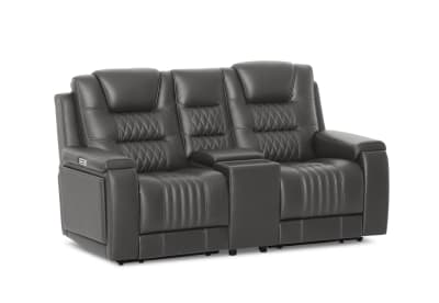AGASSI LEATHER 2 Seater Dual Electric Recliners