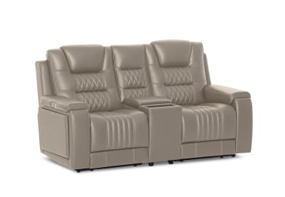 AGASSI LEATHER 2 Seater Dual Electric Recliners