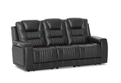 AGASSI LEATHER 3 Seater with Dual Electric Recliners