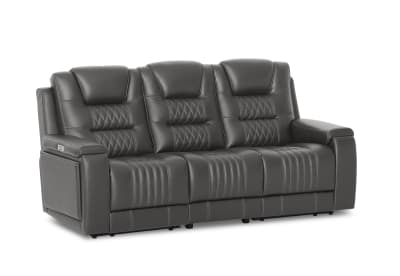 AGASSI LEATHER 3 Seater with Dual Electric Recliners
