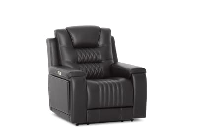 AGASSI LEATHER Dual Electric Recliner