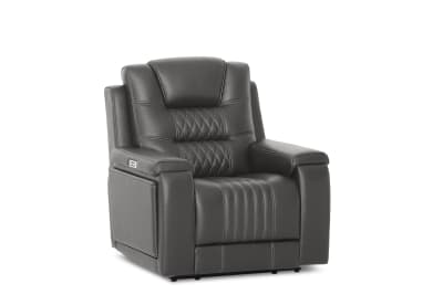 AGASSI LEATHER Dual Electric Recliner