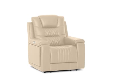 AGASSI LEATHER Dual Electric Recliner