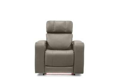 LAS VEGAS LEATHER Media Electric Recliner