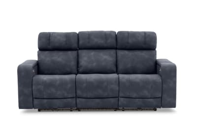 LAS VEGAS FABRIC Media 3 Seater Electric Recliner with Drop Down Table