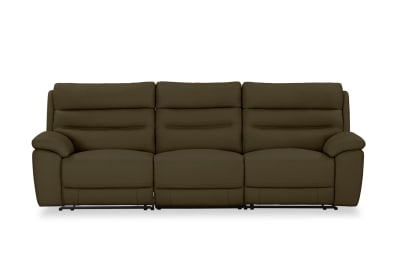 BEARMAN LEATHER 3 Seater Recliners