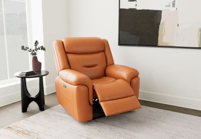 BRAYLON LEATHER Electric Recliner