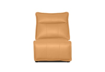 ALCINA LEATHER Modular Armless Fixed Chair