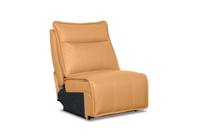 ALCINA LEATHER Modular Armless Fixed Chair