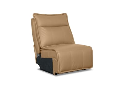 ALCINA LEATHER Modular Armless Fixed Chair