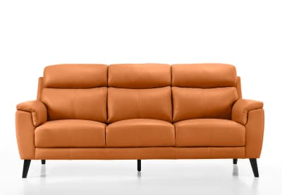 CHAFFEE LEATHER 3 Seater Sofa