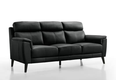 CHAFFEE LEATHER 3 Seater Sofa