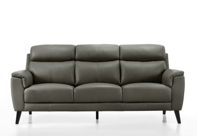 CHAFFEE LEATHER 3 Seater Sofa