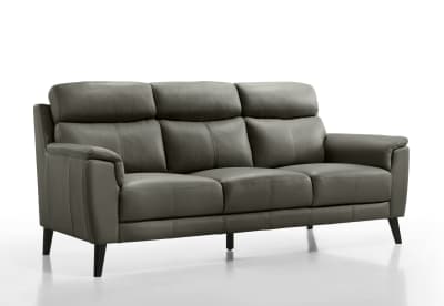 CHAFFEE LEATHER 3 Seater Sofa