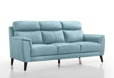 CHAFFEE LEATHER 3 Seater Sofa