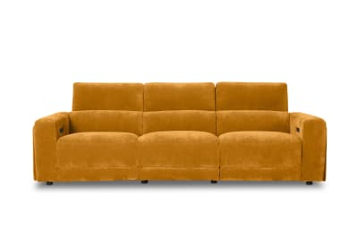 CHICAGO FABRIC 3 Seater with 2 Inbuilt Recliners