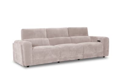 CHICAGO FABRIC 3 Seater with 2 Inbuilt Recliners