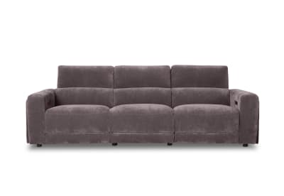 CHICAGO FABRIC 3 Seater with 2 Inbuilt Recliners
