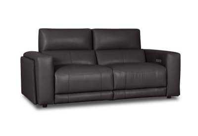 CHICAGO LEATHER 2 Seater with 2 Inbuilt Electric Recliners