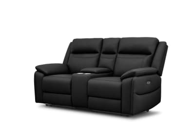 RENATO LEATHER 2S with Electric Recliners and Console