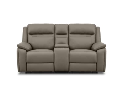 RENATO LEATHER 2S with Electric Recliners and Console