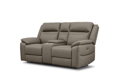 RENATO LEATHER 2S with Electric Recliners and Console