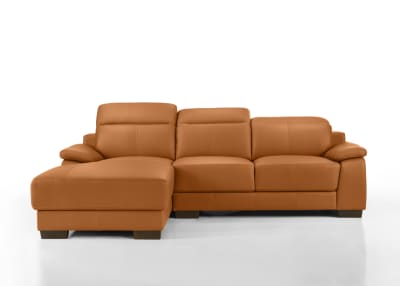 ESCHER LEATHER 3 Seater LHF Chaise