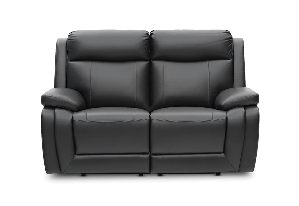 SAN MARCO Leather 2 Seater Sofa with Electric Recliners