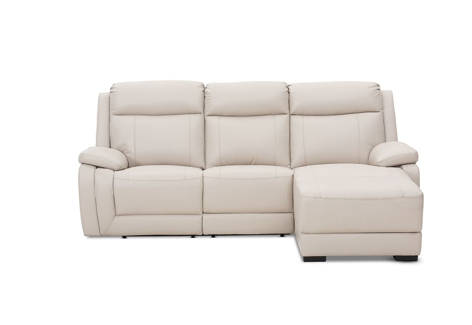 SAN MARCO Leather 3 Seater Right-Hand Facing Chaise