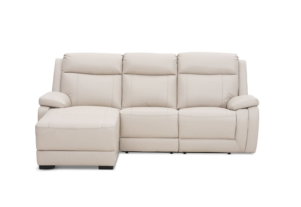 SAN MARCO Leather 3 Seater Left-Hand Facing Chaise