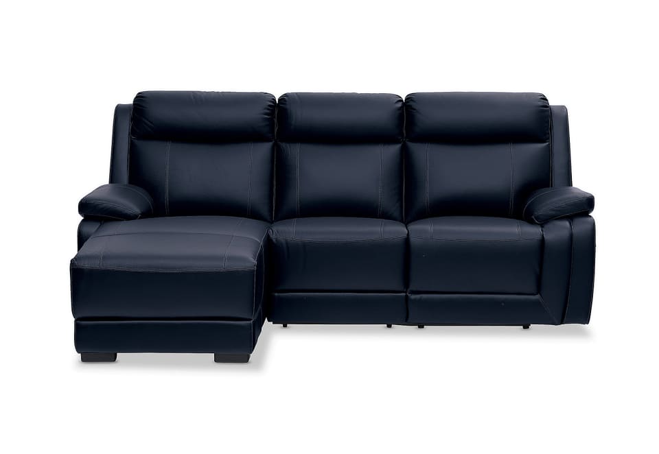 SAN MARCO Leather 3 Seater Left-Hand Facing Chaise