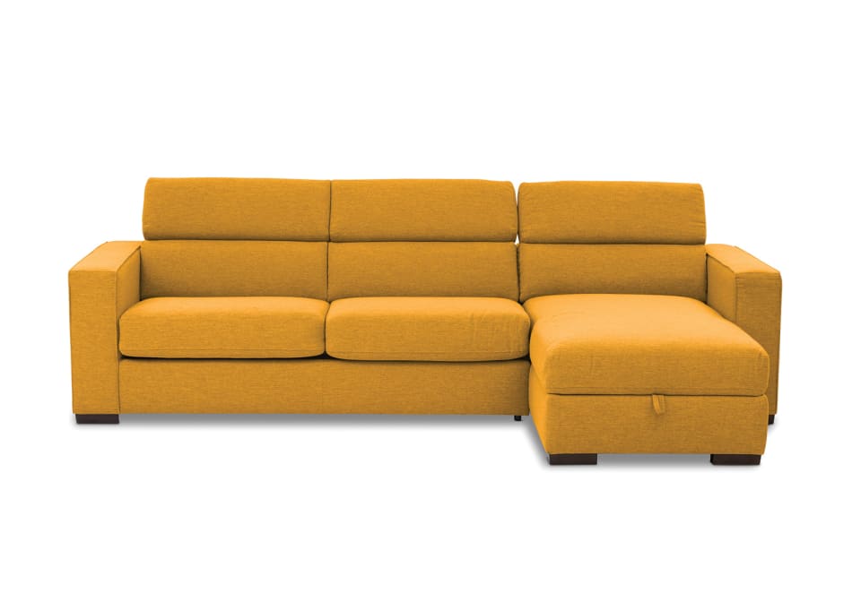 ANGUS RHF 3 Seater Chaise with Sof/Bed (Fabric) (2Ctn)